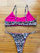 Molokini Top - Leopard/Pink