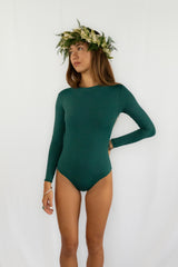 Ko'olina Backless Longsleeve - Forest Green