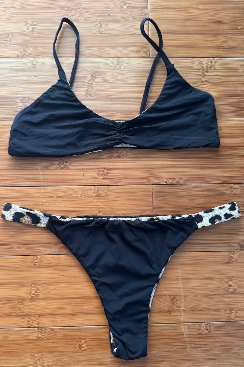 Kai Bottoms - Leopard/Black Reversible