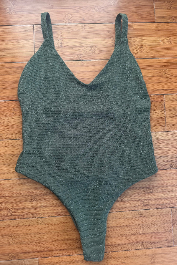 Lanikai One Piece - Green Glitter